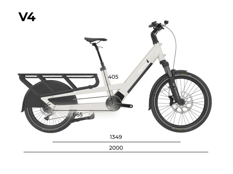 Bicicleta Eléctrica Cargo Monty V4 ROVER 24"-20"