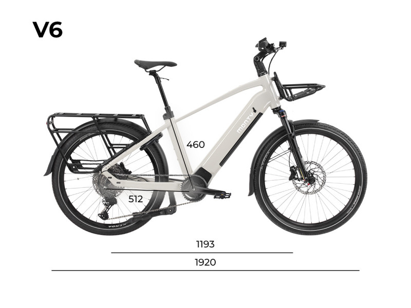Bicicleta Eléctrica Cargo Monty V6 ROVER 26"