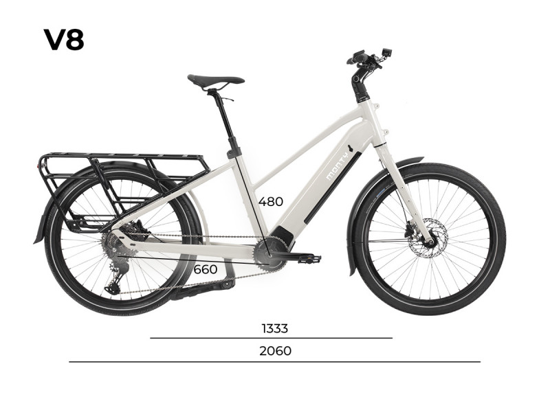 Bicicleta Eléctrica Cargo Monty V8 26"