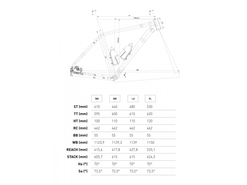 Bicicleta MTB Conor 950 29" Tabla Medidas