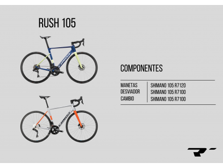 Bicicleta Carretera Conor Rush 28" (700) Shimano 105 Especificaciones Grupo