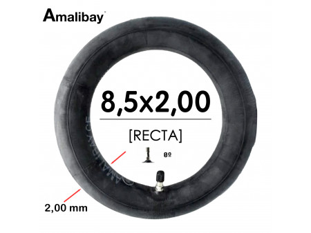 Camara Patinete 8,5×2 (válvula recta) Reforzada