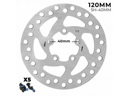 Disco Freno Patinete 120mm Xiaomi – Redondo (5H – 40MM)