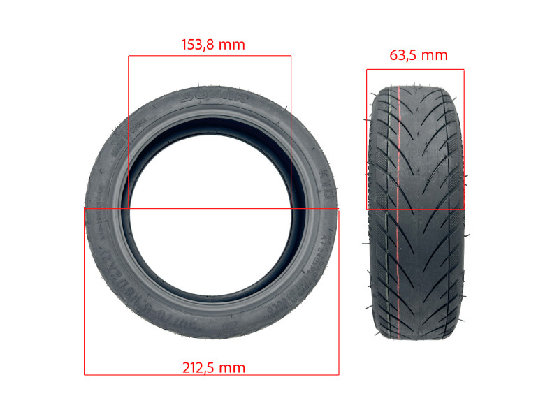 Cubierta Tubeless Premium Patinete 8.5x2 [Suniiki]