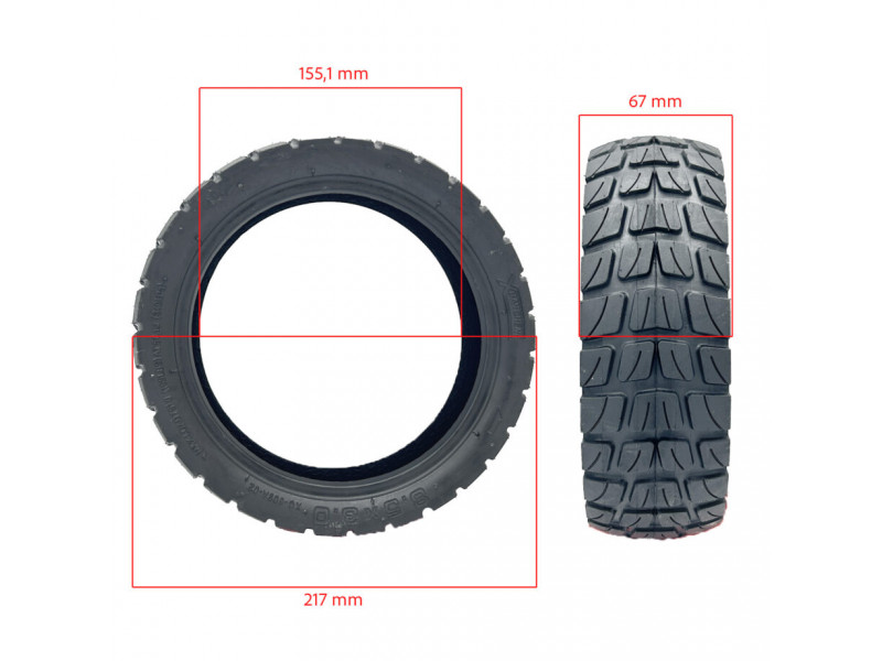 Cubierta Patinete 8,5×3-6,1 Tubetype offroad [Xuancheng]