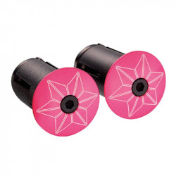 Tapones Cinta manillar Supacaz Super Sticky Kush Classic Rosa