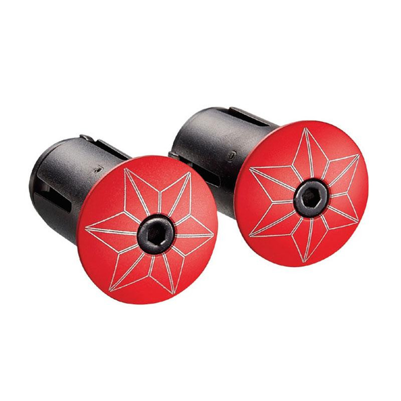 Tapones Cinta manillar Supacaz Super Sticky Kush Classic Rojo