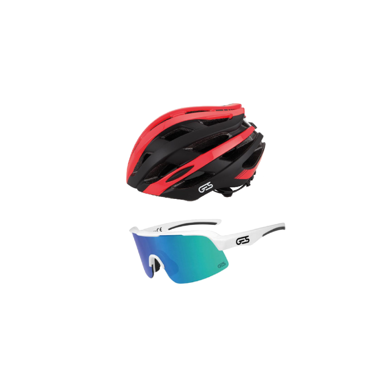 Pack Seguridad & Estilo Icon-12 negro-rojo, Omega blancas