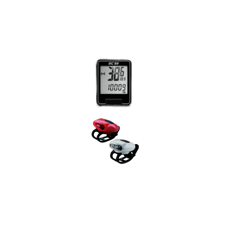 Pack Imprescindibles, Ciclocomputador y Luces
